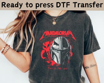 Disney Star Wars Mandalorian This Is The Way DTF, Star Wars Mandalorian DTF, Star Wars Shirt, Disney Mandalorian Shirt,Galaxy's Edge Shirt