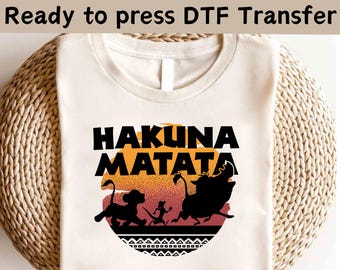 Disney Lion King Characters DTF, Hakuna Matata DTF, Simba and Nala Shirt, Disney Safari Shirt, Animal Kingdom Shirt,The Lion King Shirt