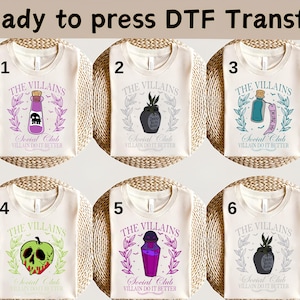 Disney Villains DTF, Disney Villains Characters Shirt,Magic Kingdom DTF,Disney Villains Shirt,Bad Witches Villains Tee,Disney Girls Trip Tee