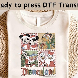 Disneyland Mickey and Friends Very Merry Christmas DTF, Disney Ears Christmas DTF,Christmas DTF,Mickey Christmas Shirt,Christmas Party Shirt