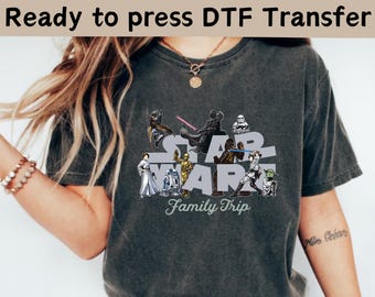 Camiseta de Star Wars con personajes de Disney, camiseta de Star Wars con grupos, camiseta de Mandalorian, camiseta de Star Wars, camiseta de Darth Vader, camiseta de Galaxy's Edge