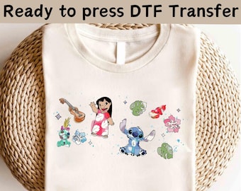 Disney Stitch Ohana DTF Transfer,Lilo And Stitch Shirt,Ready to press DTF Transfer,Stitch Ohana Shirt, Ohana Means Family Ready To Press DTF