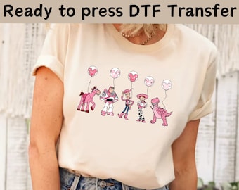 Transferencia Toy Story Valentine DTF, Disney Valentine Toy Story DTF, Transferencias Toy Story DTF, Personajes de películas de Toy Story listos para presionar