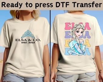 Disney Frozen Princess Elsa DTF, Disney Frozen DTF, Disney Girls Trip DTF, Disney Frozen Elsa Shirt, Magic Kingdom Shirt,Princess Elsa Shirt