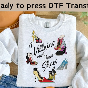 Disney Villains Characters DTF Transfer, Disney Villains The Evil Shirt,Disney Villains DTF Transfers,Disney Villains Shirt,Girls Trip Shirt