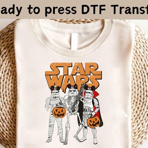 Disney Star Wars Stormtrooper Skeleton Halloween DTF,Trick or Treat DTF, Spooky Season DTF, Halloween Party Shirt,Disney Galaxy&#39;s Edge Shirt