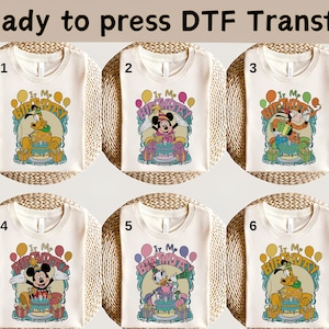 Disney Mickey and Friends Birthday Characters DTF, Disney Mickey DTF, Mickey Trip DTF,Birthday Vibes Shirt, Disney Birthday Matching Shirt