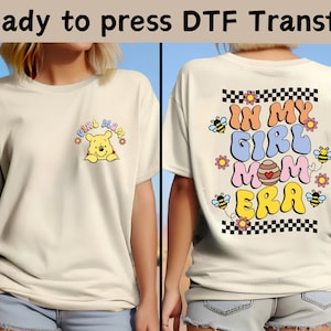 Disney Two-Sided Winnie The Pooh DTF Transfer, Disney Winnie The Pooh DTF,Pooh Bear DTF Transfers,Winnie The Pooh Ready To Press