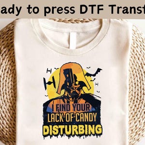 Disney Star Wars Halloween DTF, Trick or Treat DTF, Spooky Season DTF, Disney Pumpkin Shirt, Halloween Party Shirt, Disney Darth Vader Shirt