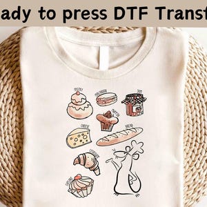 Disney Remy DTF, Ratatouille Paris France Shirt, Little Chef Remy DTF, Ratatouille Remy Shirt,Little Chef Shirt, Anyone Can Cook Shirt