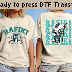 Disney Lion King Rafiki DTF, Hakuna Matata Shirt,Animal Kingdom DTF,Disney Rafiki Shirt,Magic Kingdom Shirt,Disney Safari Tee, Lion King Tee