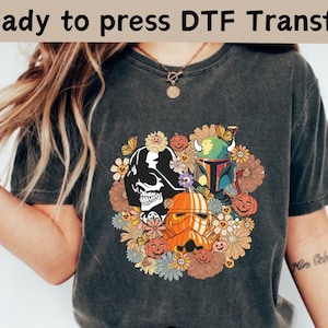 Disney Star Wars Halloween DTF, Disney Halloween Pumpkin DTF, Trick Or Treat DTF, Spooky Season Shirt, Darth Vader Shirt, Chewbacca Shirt