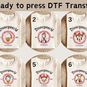 Disneyworld Mickey and Friends Est 1971 Christmas DTF,Disney Ears Christmas DTF,Christmas DTF, Mickey Christmas Shirt, Christmas Party Shirt