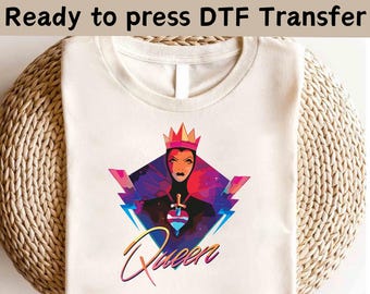 Disney Villains Maleficent DTF Transfer, Disney Villains The Evil Shirt, Disney Evil Queens DTF, Girls Trip Shirt, Evil Queen Matching Shirt