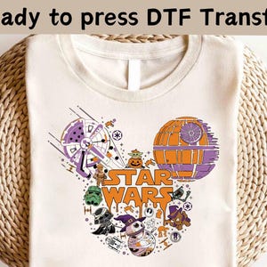 Disney Star Wars Halloween DTF, Trick or Treat DTF, Spooky Season DTF, Disney Pumpkin Shirt,Halloween Party Shirt, Galaxy&#39;s Edge Shirt