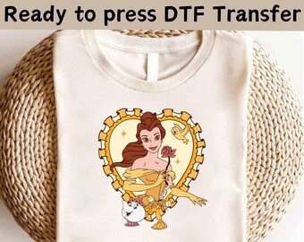 Camiseta Disney de La Bella y la Bestia, Camiseta Disney de Un Cuento Tan Antiguo como el Tiempo, Camiseta Disney de Lazo Coqueta Bella, Camiseta Disney de Princesas, Camiseta Disney de Viaje para Chicas
