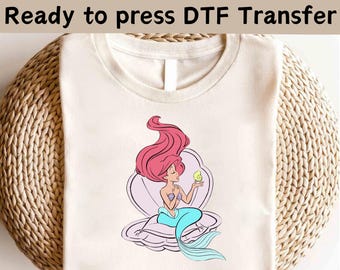 Disney The Little Mermaid DTF Transfer, Little Mermaid Ariel Shirt, Ariel Princess DTF Transfers, Disney Princess Shirt, Magic Kingdom Shirt