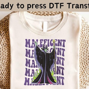 Disney Villains Maleficent DTF Transfer, Disney Villains The Evil Shirt, Disney Evil Queens DTF, Girls Trip Shirt, Evil Queen Matching Shirt