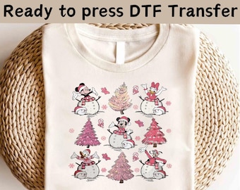 Disney Mickey and Friends Coquette Bows Christmas DTF, Magic Kingdom DTF, Christmas DTF, Mickey Christmas Shirt, Christmas Party Shirt