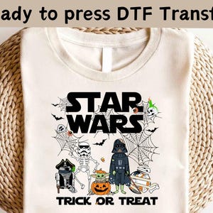 Disney Star Wars Halloween DTF, Trick or Treat DTF, Spooky Season DTF, Disney Pumpkin Shirt,Halloween Party Shirt,Disney Galaxy&#39;s Edge Shirt