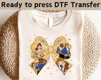 Camiseta Disney de La Bella y la Bestia, Camiseta Disney de Un Cuento Tan Antiguo como el Tiempo, Camiseta Disney de Lazo Coqueta Bella, Camiseta Disney de Princesas, Camiseta Disney de Viaje para Chicas