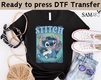 Disney Stitch Ohana DTF Transfer,Lilo And Stitch Shirt,Ready to press DTF Transfer,Stitch Ohana Shirt, Ohana Means Family Ready To Press DTF