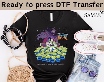 Toy Story Buzz Lightyear DTF Transfer, Disney Buzz Lightyear DTF, Disney Buzz listo para imprimir, camisa familiar Toy Story, camisa Toy Story Zurg