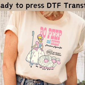 Disney Toy Story Bo Peep DTF Transfer, Disney Pixar Bo Peep DTF, DTF Transfers, Disney Toy Story Shirt, To infinity and Beyond,Bo Peep Shirt