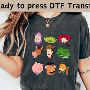 Toy Story DTF Transfer,Disney World Toy Story DTF,Toy Story DTF Transfers,Toy Story Movie Characters Ready To Press,Disney Birthday Shirt