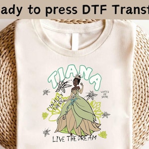 Disney Princess Tiana DTF,Princess DTF, Princess And The Frog DTF, Magic Kingdom Shirt, Princess Birthday Girl Shirt, Disney Girl Trip Shirt