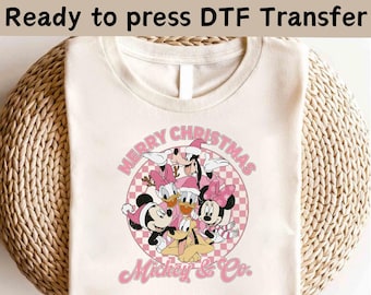 Disney Mickey and Co Merry Christmas DTF, Disney Family Christmas DTF,Christmas DTF,Mickey And Friends Christmas Shirt,Christmas Party Shirt