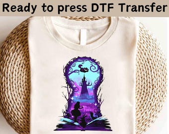 Alice in Wonderland Mad Hatter Tea Party DTF Transfer, Alice in Wonderland DTF, Disney Princess Shirt,Birthday Girl Tee,Princess Alice Shirt