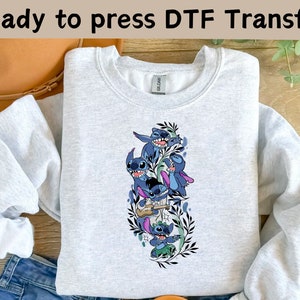 Disney Stitch DTF Transfer, Lilo And Stitch Shirt, Ready to press DTF Transfer, Stitch Ohana Shirt, Ohana Means Family Ready To Press DTF