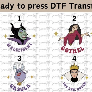 Disney Villains DTF, Disney Villains Characters Shirt,Magic Kingdom DTF,Disney Villains Shirt,Bad Witches Villains Tee,Disney Girls Trip Tee