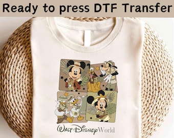 Disney Mickey and Friends Safari DTF, Disney Animal Kingdom DTF, Disney Safari Trip DTF, Mickey And Friends Wild Shirt, Animal Kingdom Shirt
