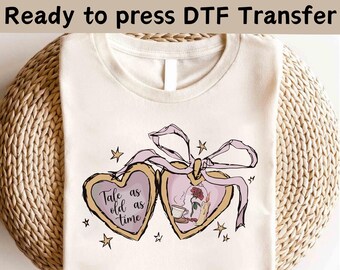 Camiseta Disney de La Bella y la Bestia, Camiseta Disney de Un Cuento Tan Antiguo como el Tiempo, Camiseta Disney de Lazo Coqueta Bella, Camiseta Disney de Princesas, Camiseta Disney de Viaje para Chicas