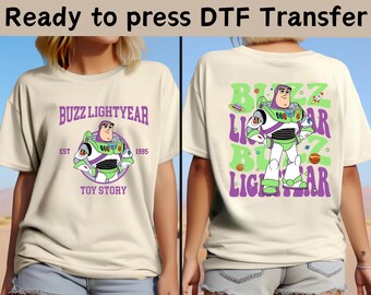 Disney Buzz Lightyear DTF Transfer,Disney Toy Story DTF,Disney Toy Story Character Shirt, Disney Toy Story Family Shirt,Toy Story Gift Shirt