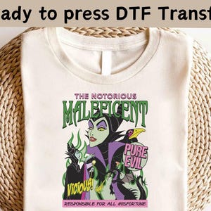 Disney Villains Maleficent DTF Transfer, Disney Villains The Evil Shirt, Disney Evil Queens DTF, Girls Trip Shirt, Evil Queen Matching Shirt