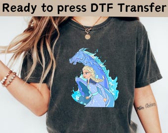 Disney Frozen Elsa Watercolor DTF,Elsa Anna Olaf Kristoff DTF, Disney Frozen DTF, Disney Frozen Elsa Shirt, Disney Frozen Friends Shirt