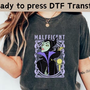Disney Villains Maleficent DTF Transfer, Disney Villains The Evil Shirt, Disney Evil Queens DTF, Girls Trip Shirt, Evil Queen Matching Shirt