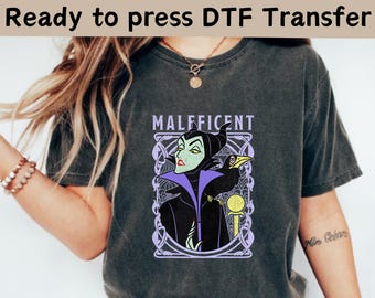 Disney Villains Maleficent DTF Transfer, Disney Villains The Evil Shirt, Disney Evil Queens DTF, Girls Trip Shirt, Evil Queen Matching Shirt