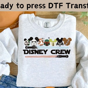 Star Wars Disney Crew DTF Transfer, Disneyland Star Wars Transfer, Disney Star Wars DTF,  Disneyland Trip Star Wars Ready To Press