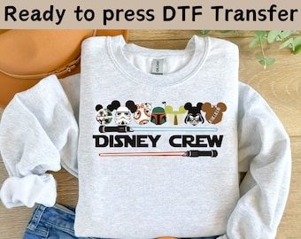 Star Wars Disney Crew DTF Transfer, Disneyland Star Wars Transfer, Disney Star Wars DTF,  Disneyland Trip Star Wars Ready To Press