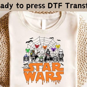 Disney Star Wars Halloween DTF, Trick or Treat DTF, Spooky Season DTF, Disney Pumpkin Shirt,Halloween Party Shirt,Disney Galaxy&#39;s Edge Shirt