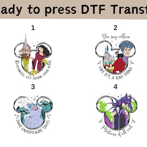 Disney Villains DTF, Disney Villains Characters Shirt,Magic Kingdom DTF,Disney Villains Shirt,Bad Witches Villains Tee,Disney Girls Trip Tee