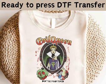 Disney Villains Maleficent DTF Transfer, Disney Villains The Evil Shirt, Disney Evil Queens DTF, Girls Trip Shirt, Evil Queen Matching Shirt