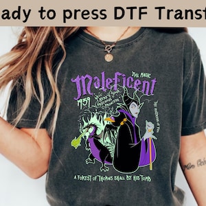 Disney Villains Maleficent DTF Transfer, Disney Villains The Evil Shirt, Disney Evil Queens DTF, Girls Trip Shirt, Evil Queen Matching Shirt