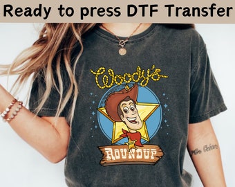 Transferência DTF do xerife Woody de Toy Story, Disney Toy Story, Transferências DTF de Toy Story, Personagens de Toy Story prontos para imprimir, Camisa Woody, Woody DTF