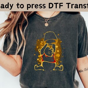 Disney Winnie the Pooh Silhouette Portrait DTF,Winnie the Pooh DTF,Winnie the Pooh Tee,Winnie Shirt,The Pooh Family Shirt,Pooh Friends Shirt