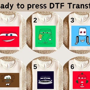 Disney Cars Character Custom DTF, Disney Cars Radiator Springs DTF, Disney Cars Land DTF, Disney Cars Birthday Party Shirt, Cars Group Shirt
